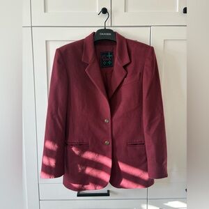 Euro39 Official Blazer in Burgundy